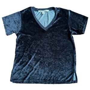 Michael Stars Slouchy T-Shirt black velour small